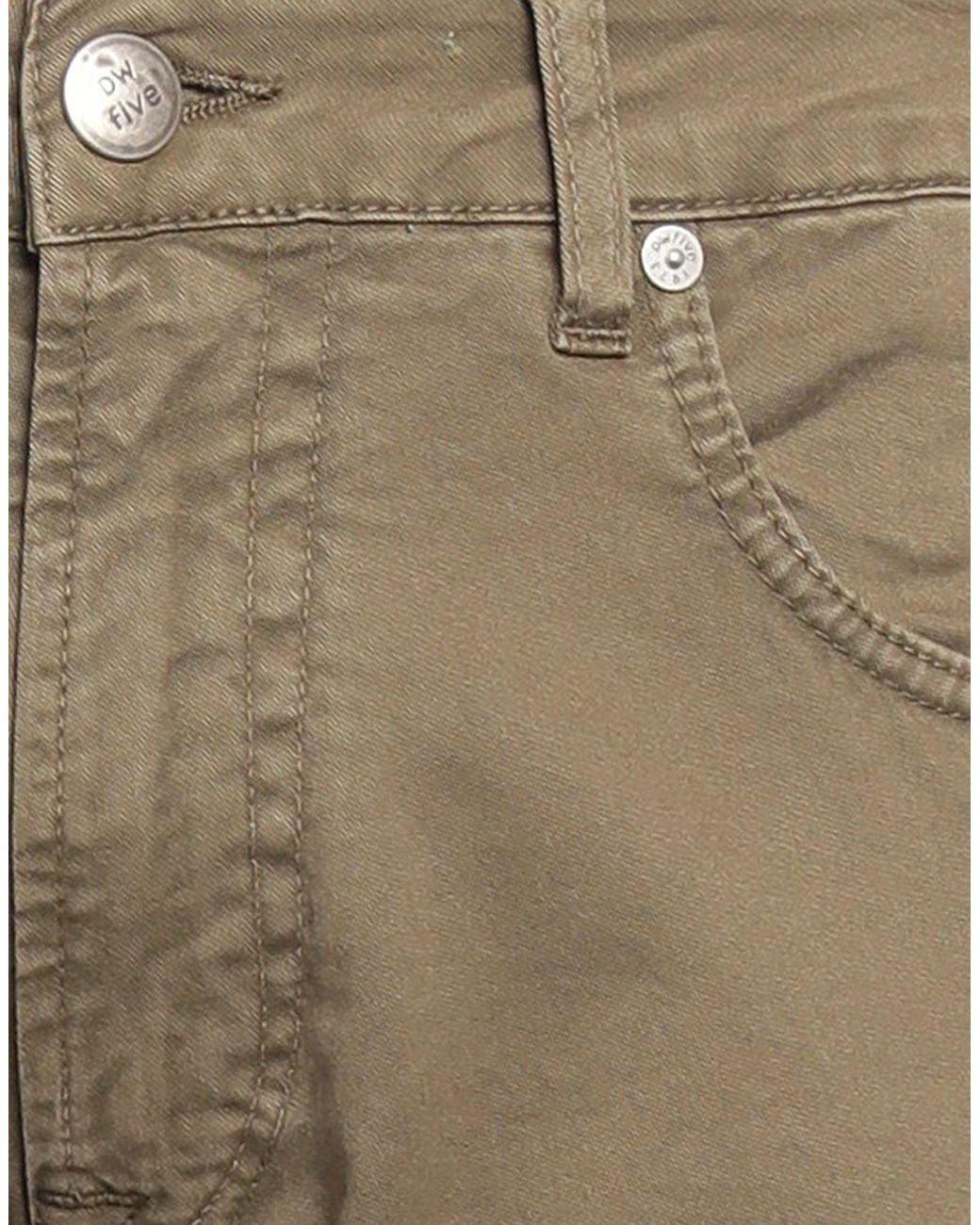 DW DENIM WORLD Natural Pants Cotton, Elastane for men