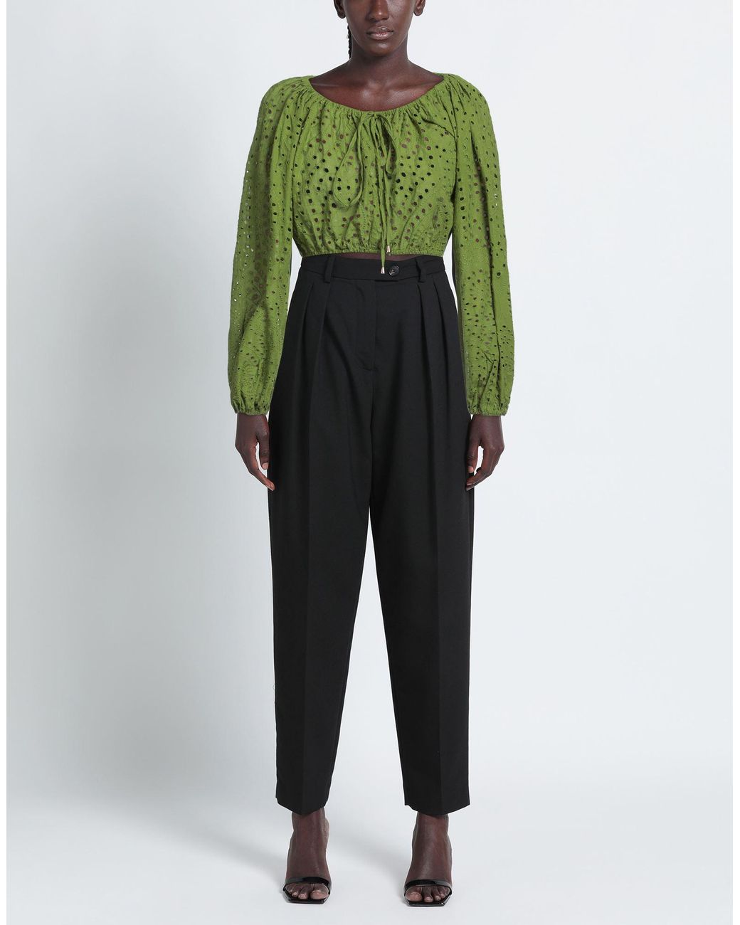 WEILI ZHENG Green Top