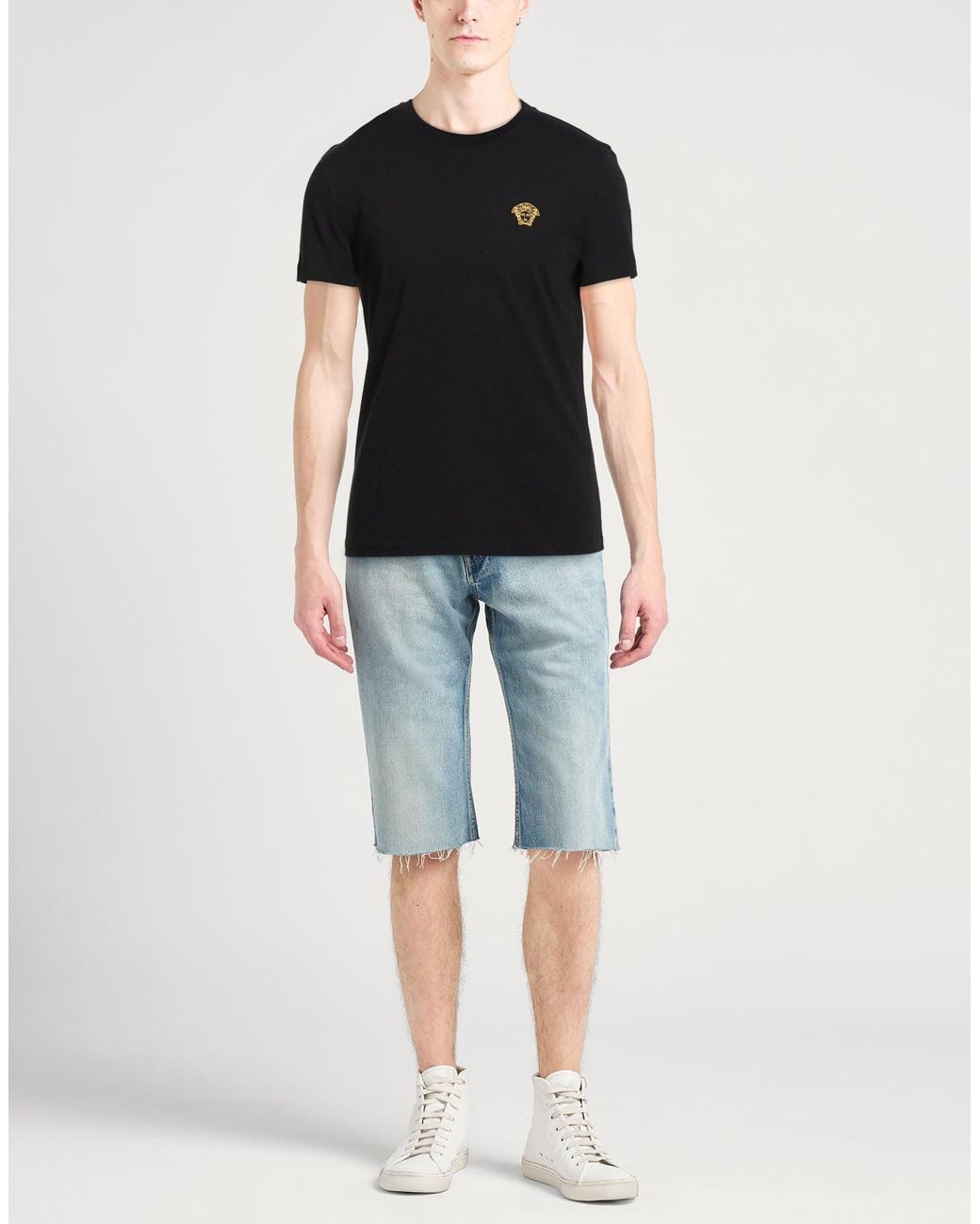 Camiseta Versace de hombre de color Black