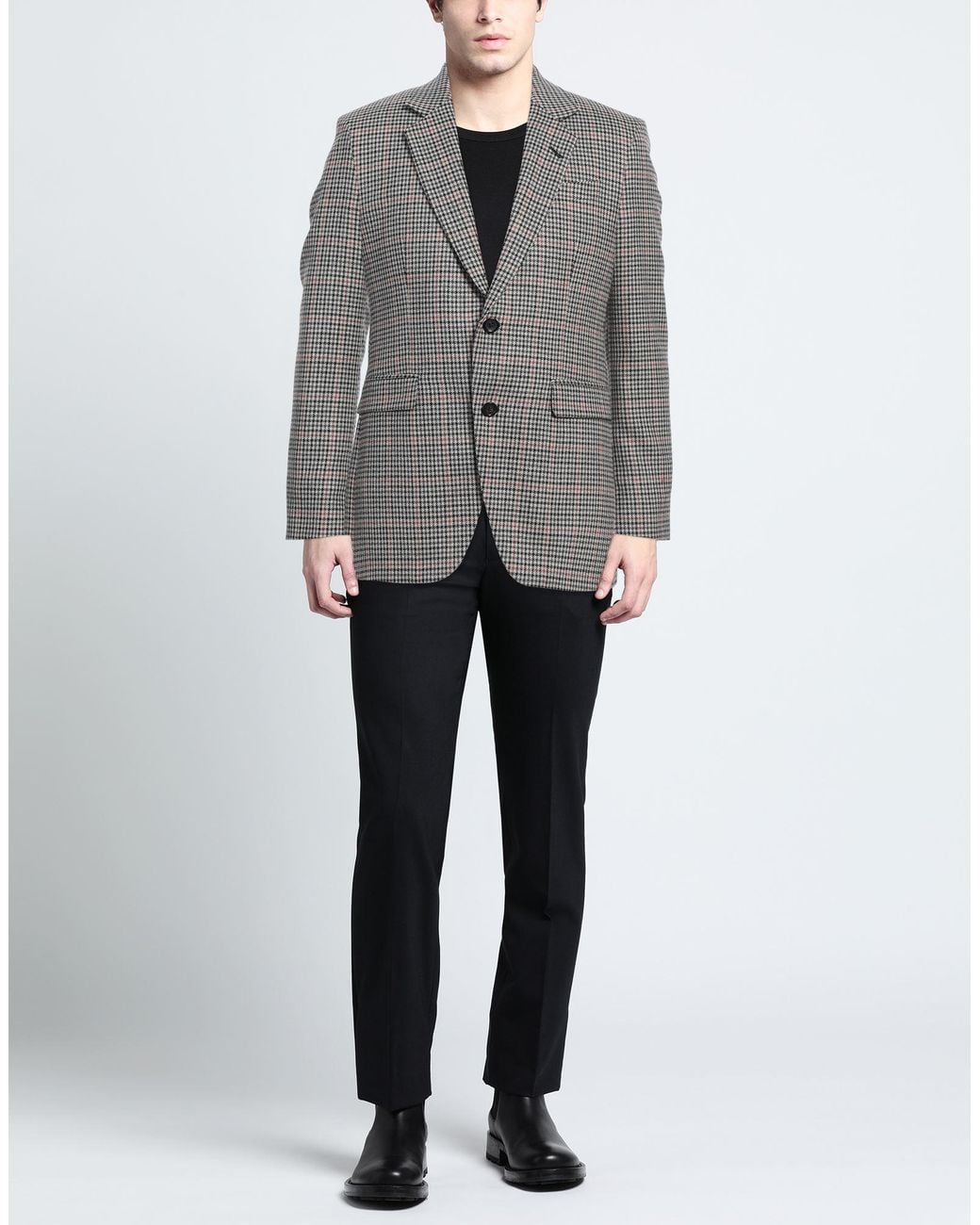 Reveres 1949 Gray Blazer Wool for men