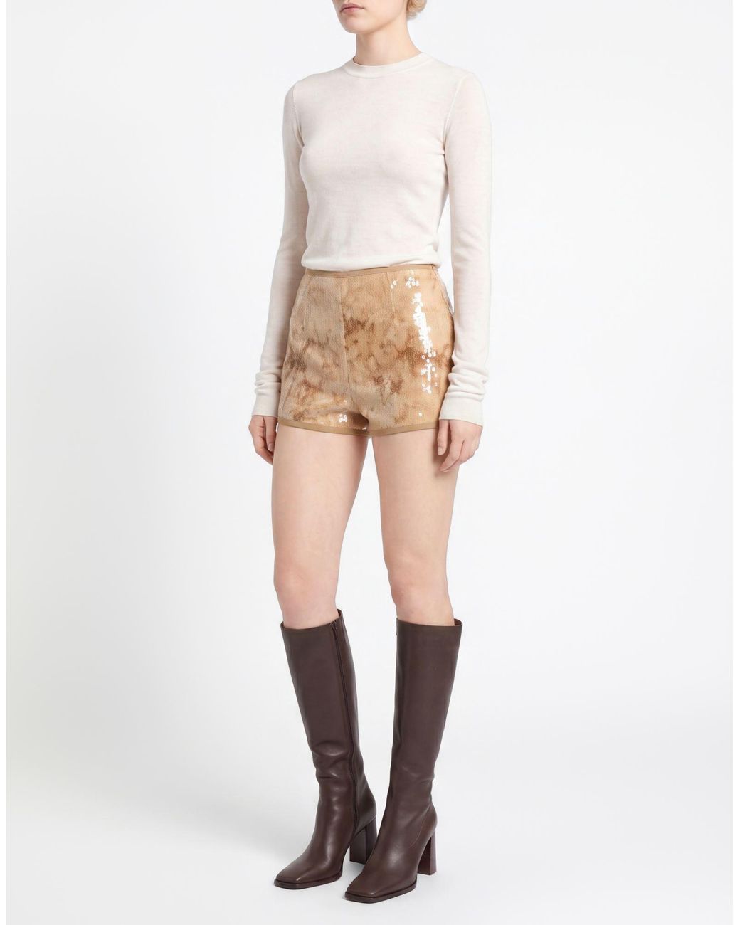 WEILI ZHENG Natural Shorts & Bermuda Shorts