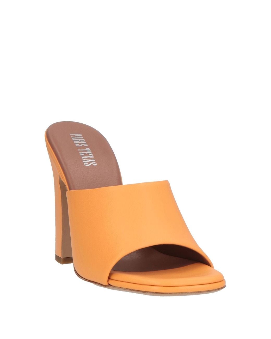 Paris Texas Orange Sandals Leather
