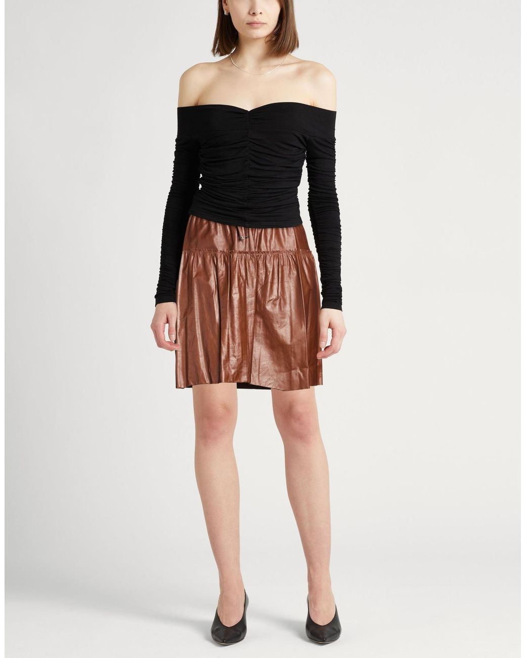 Tod's Brown Mini Skirt