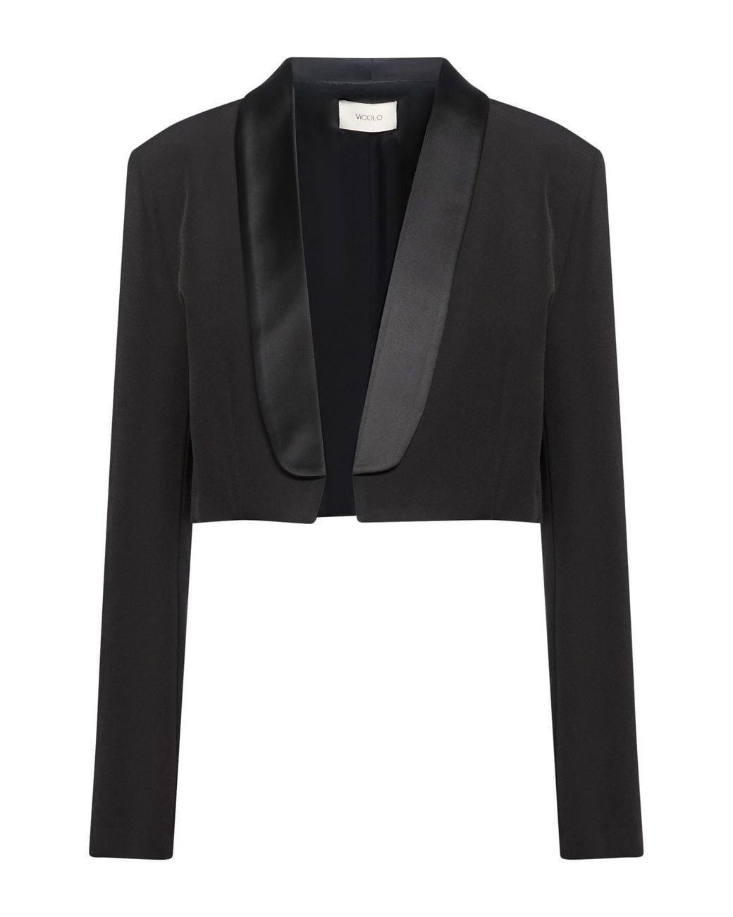 ViCOLO Black Blazer Polyester, Elastane