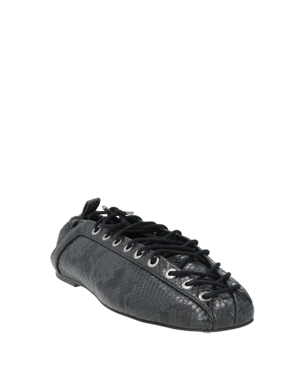 Ganni Black Ballet Flats Synthetic Fibers
