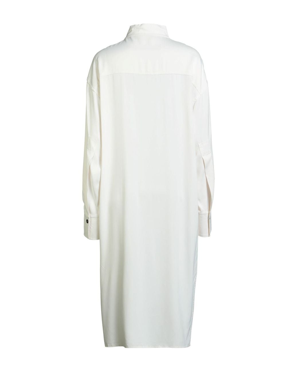 Ferragamo White Ivory Overcoat & Trench Coat Viscose, Elastane