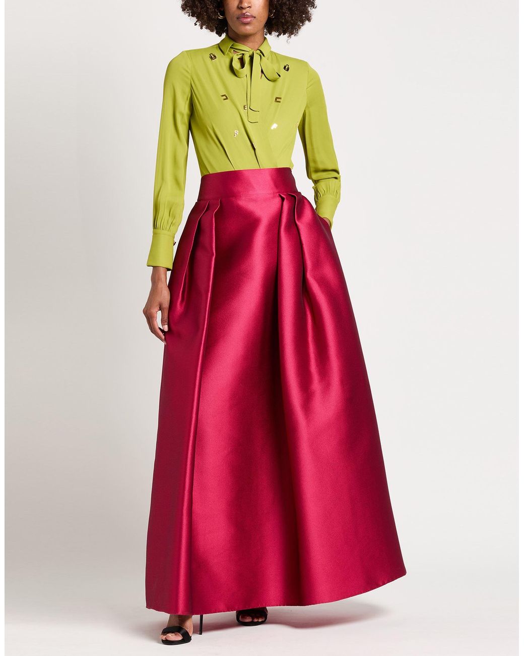 Elisabetta Franchi Green Lime Bodysuit Viscose