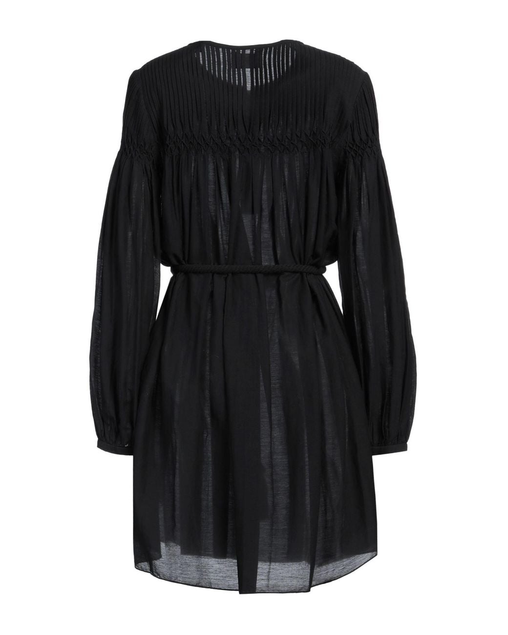Isabel Marant Black Mini Dress Cotton, Viscose