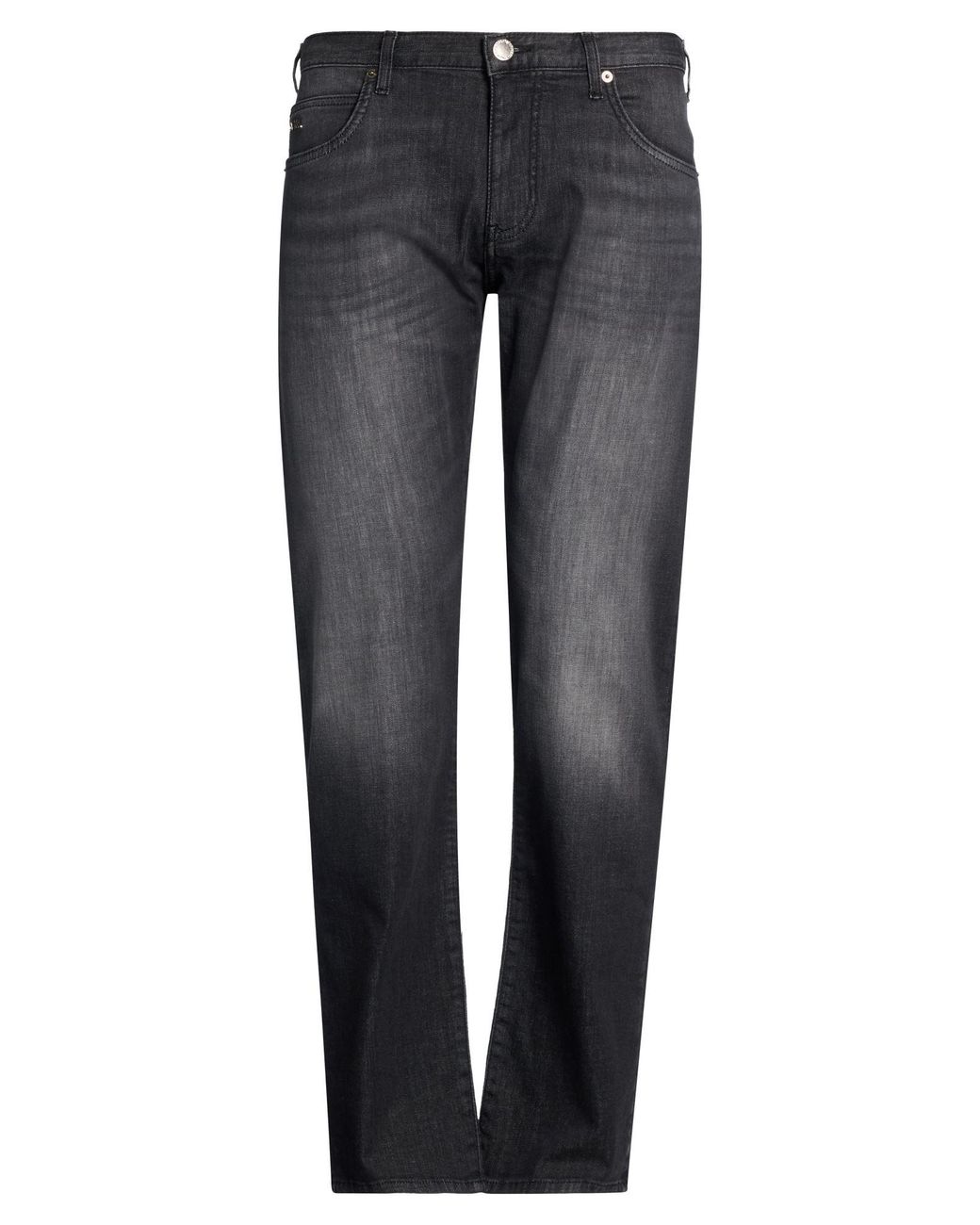 Emporio Armani Gray Jeans Cotton, Elastane for men