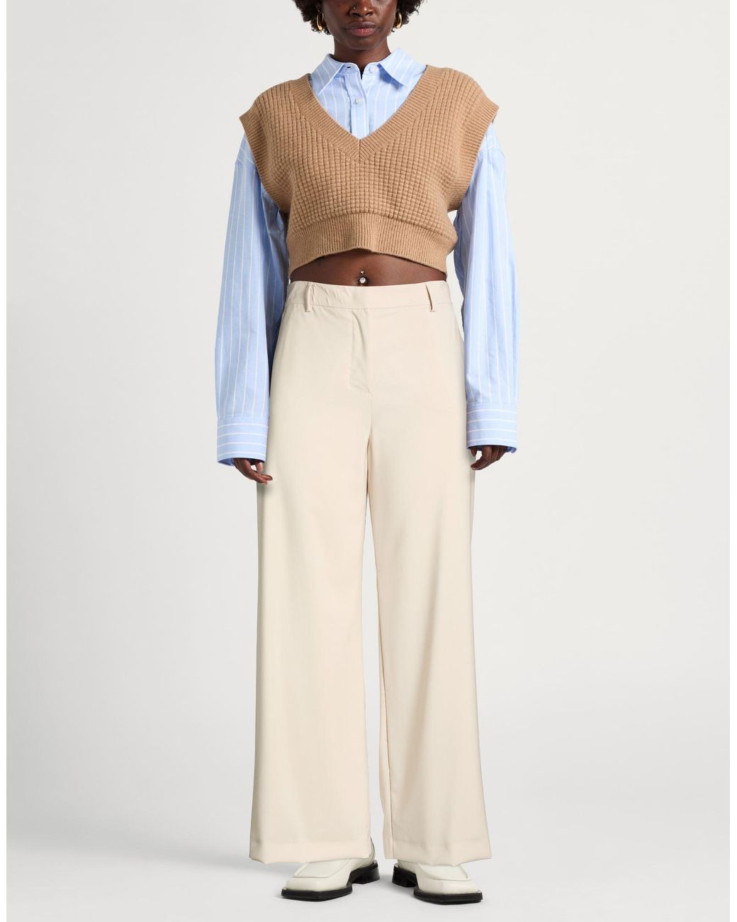 Weekend by Maxmara Natural Pants Virgin Wool