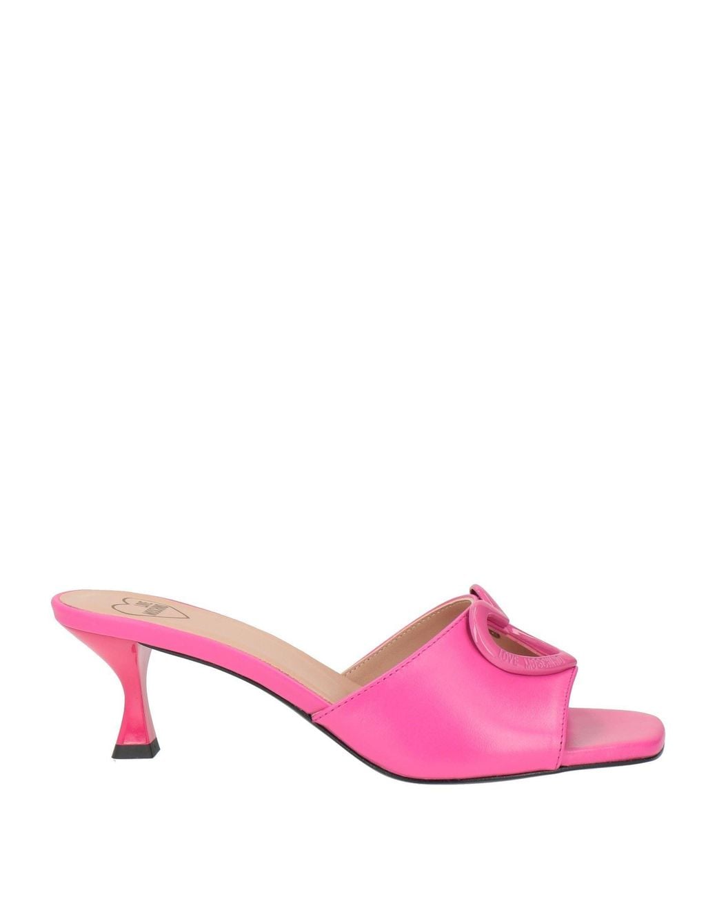 Love Moschino Pink Fuchsia Sandals Leather