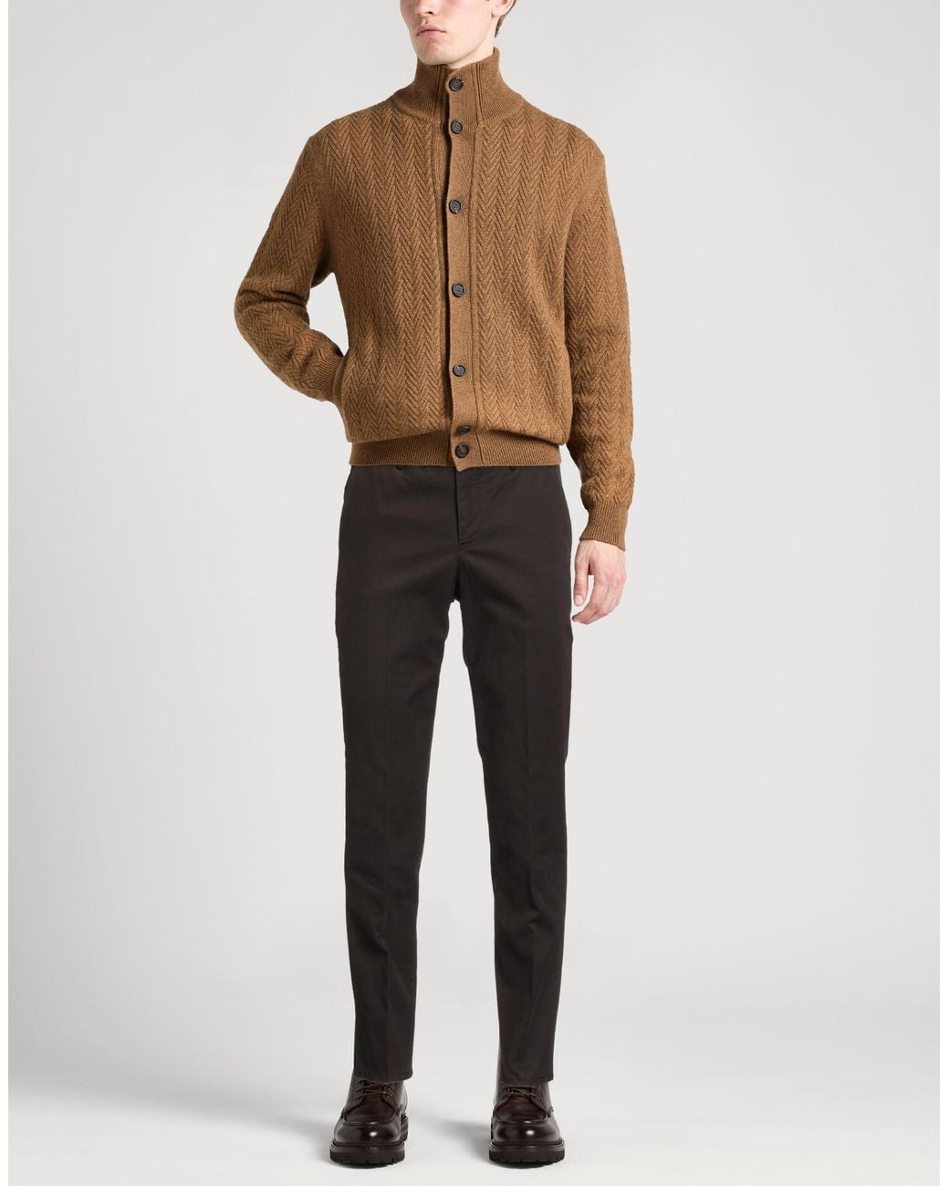 PT Torino Black Dark Pants Cotton, Elastane for men