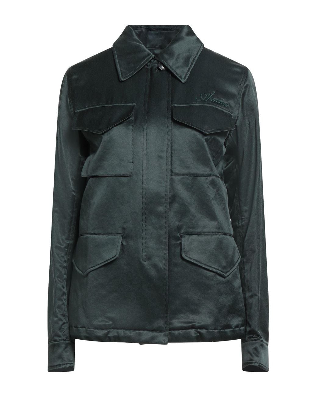 Amiri Green Dark Jacket Cotton, Rayon