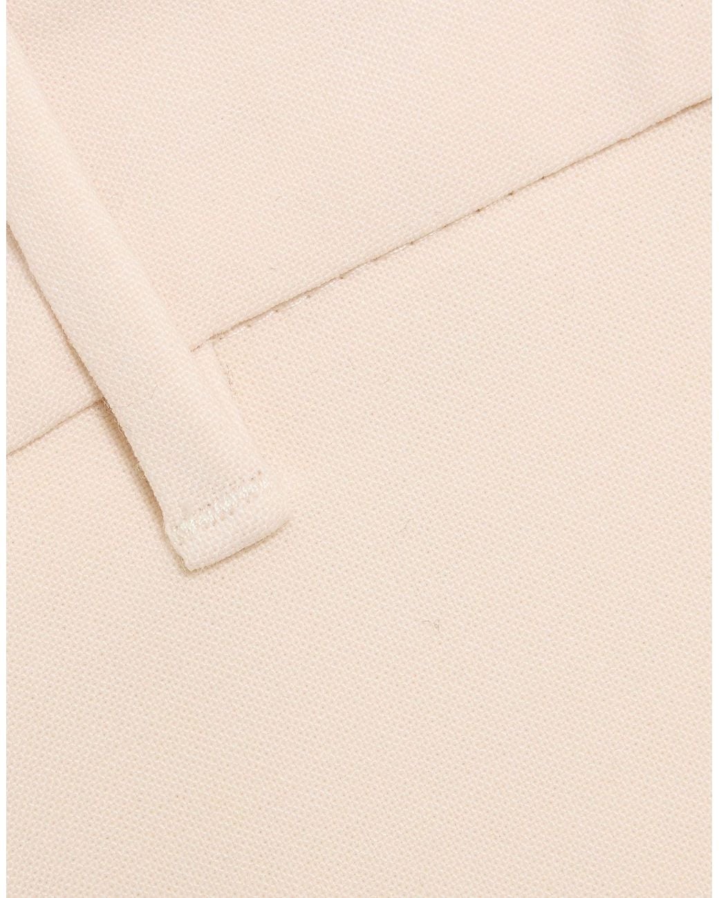 Marella Natural Pants Polyester, Virgin Wool, Elastane
