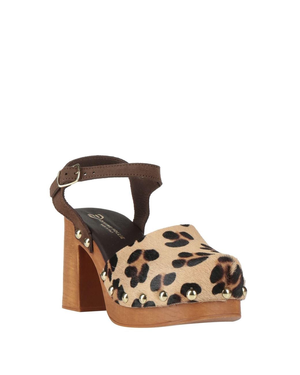 Divine Follie Brown Mules & Clogs