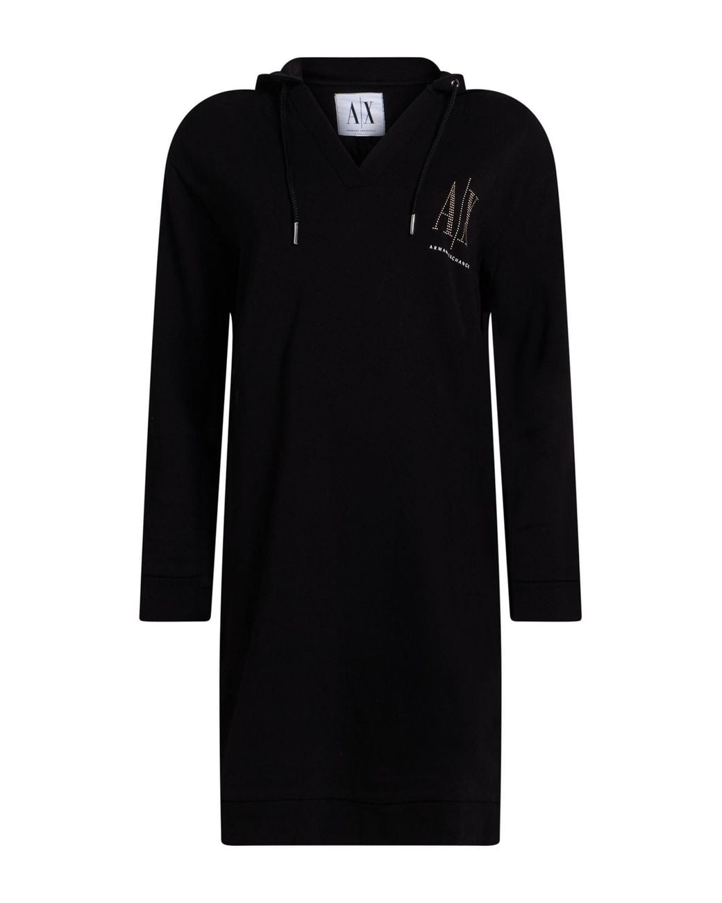 ARMANI EXCHANGE Black Mini Dress Cotton