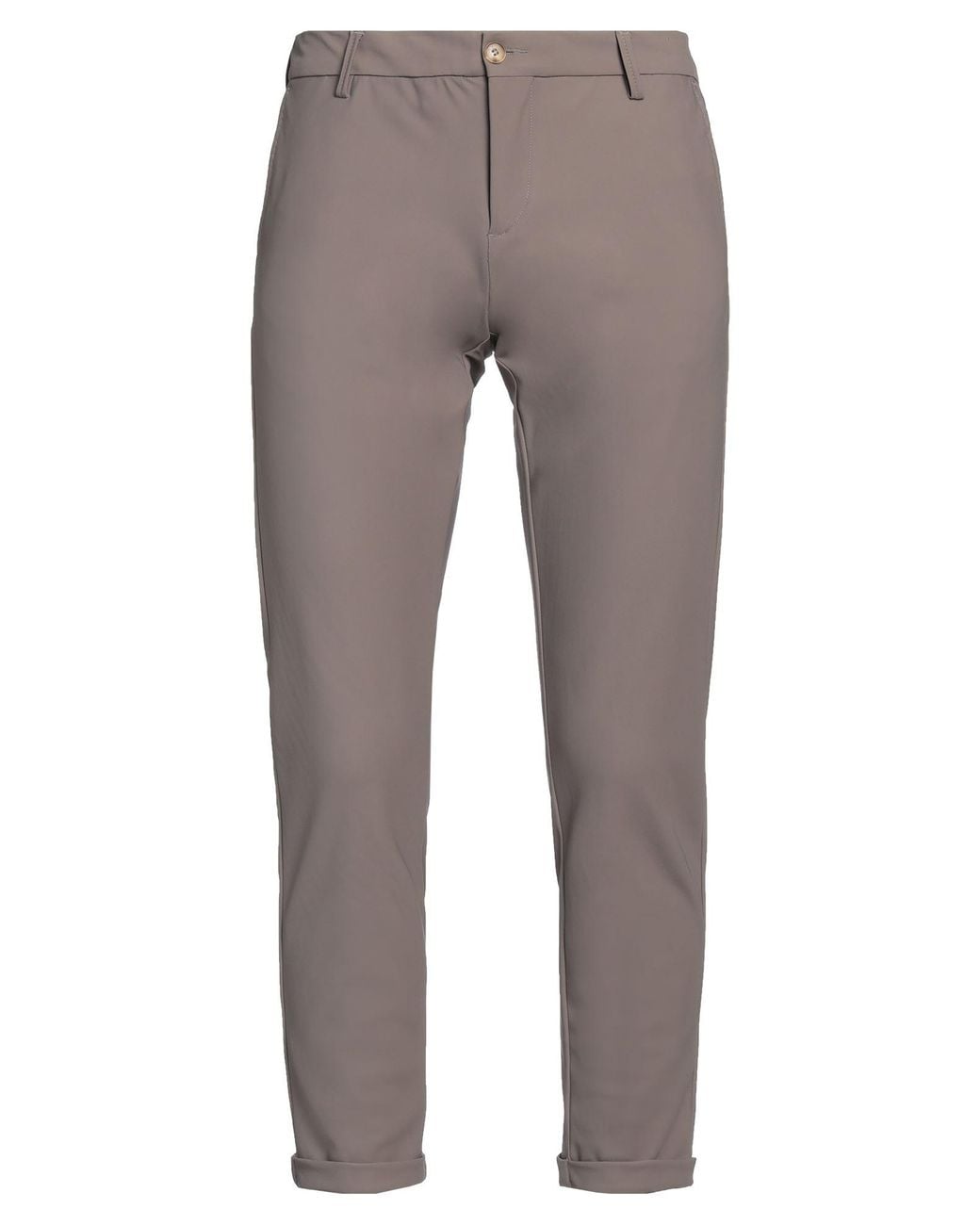 AT.P.CO Gray Khaki Pants Polyamide, Elastane for men