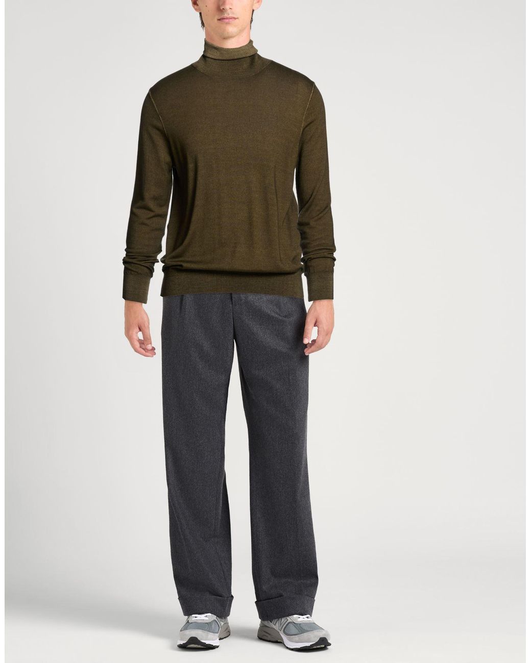 Kangra Green Turtlenecks for men