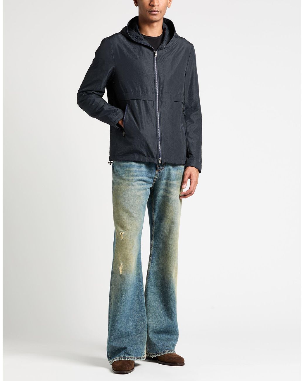 Etro Blue Midnight Jacket Polyester, Polyurethane for men