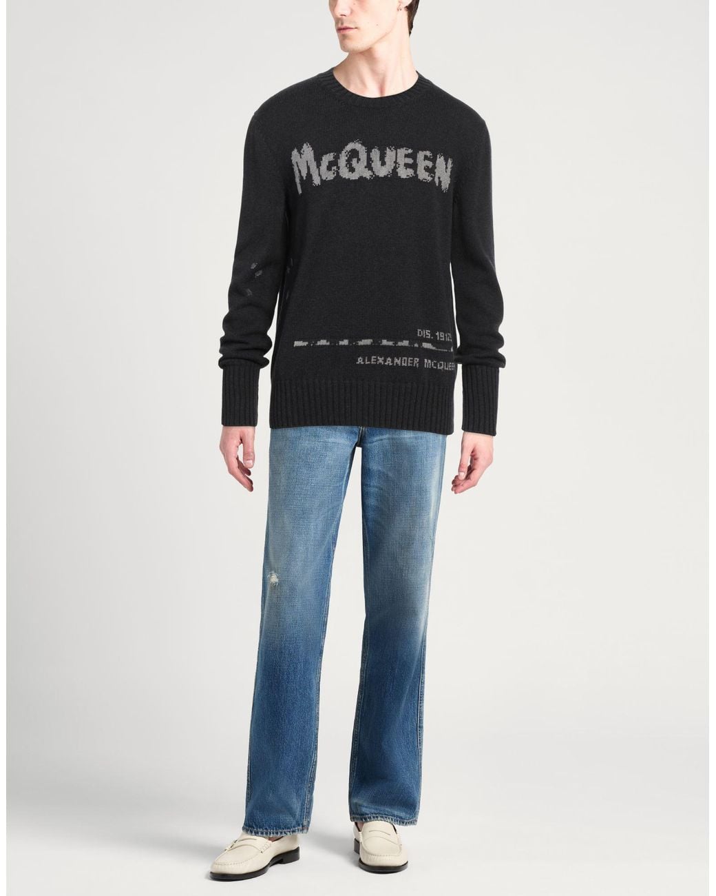 Pullover McQueen de hombre de color Black