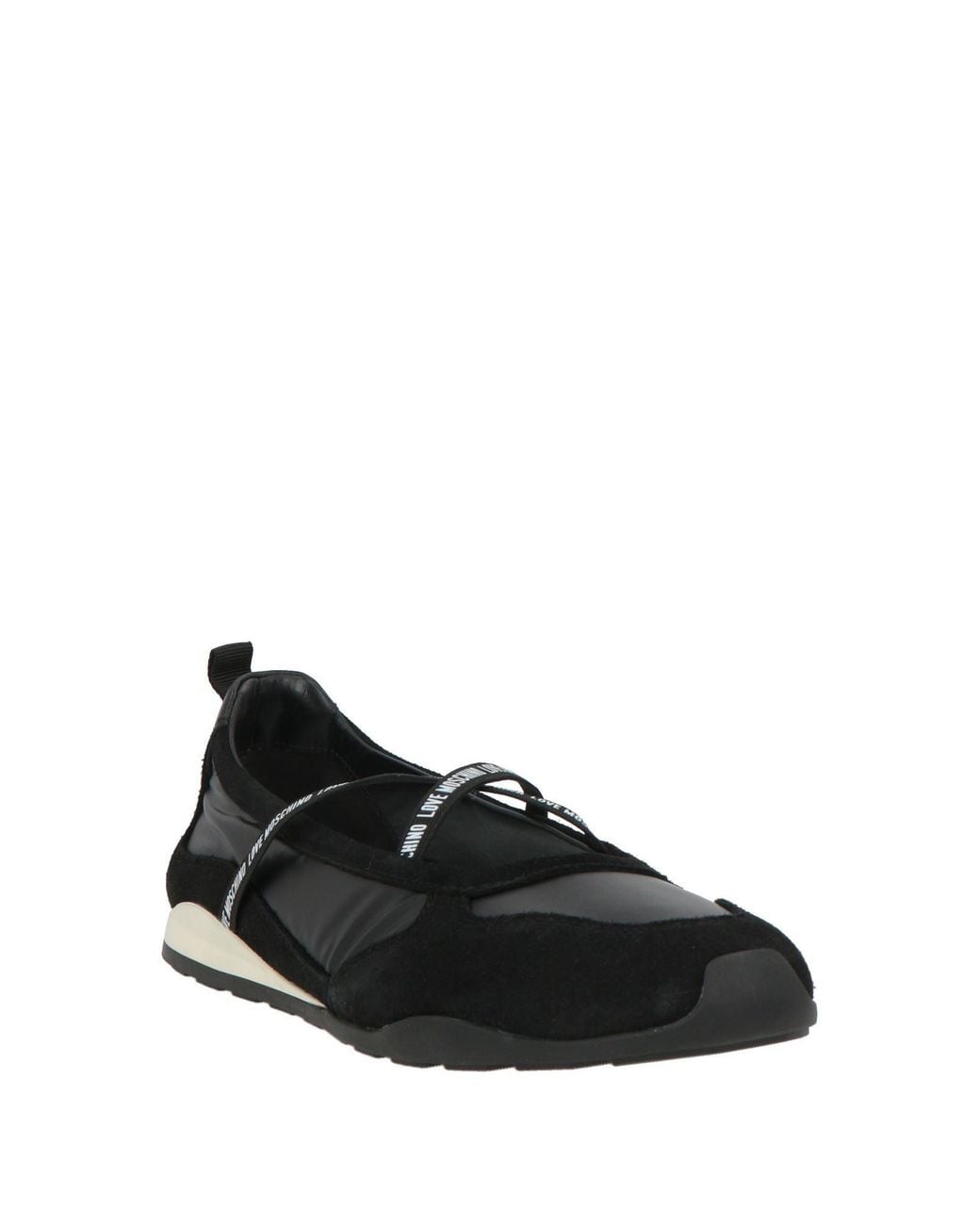 Love Moschino Black Ballet Flats Leather