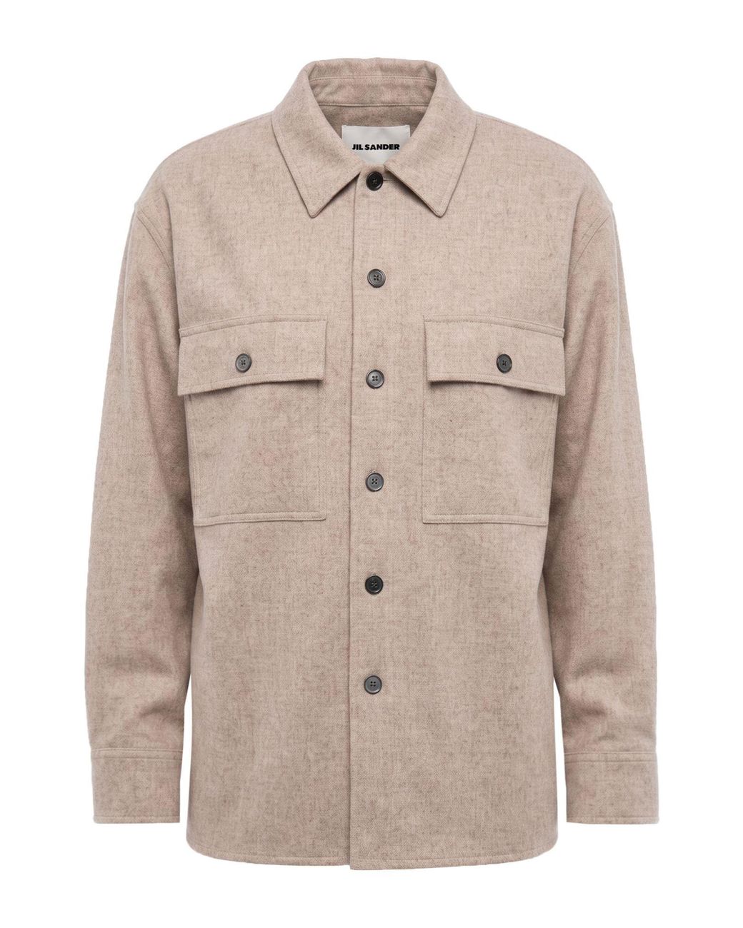 Jil Sander Natural Taupe Jacket Virgin Wool