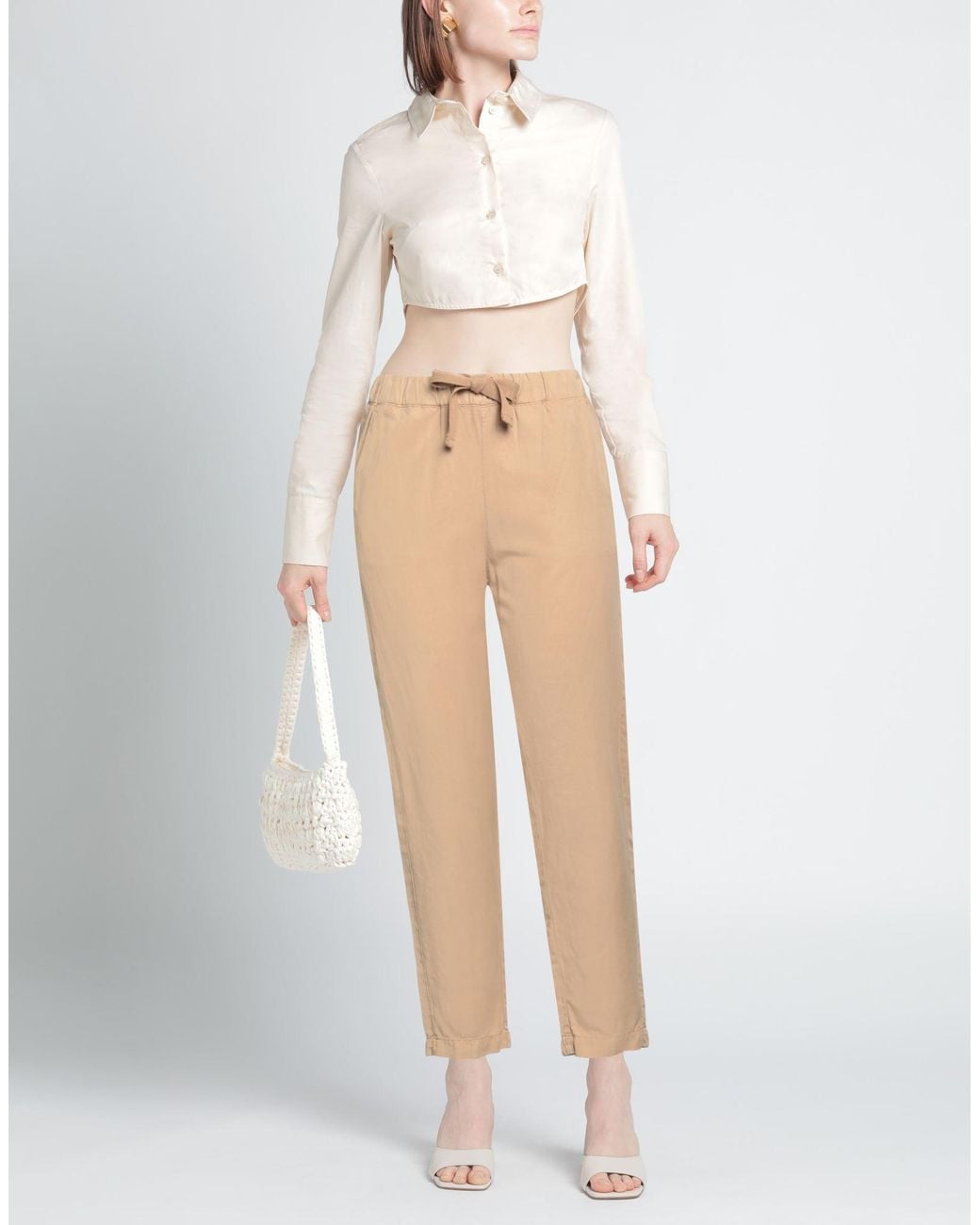 Myths Natural Camel Pants Lyocell, Linen, Cotton