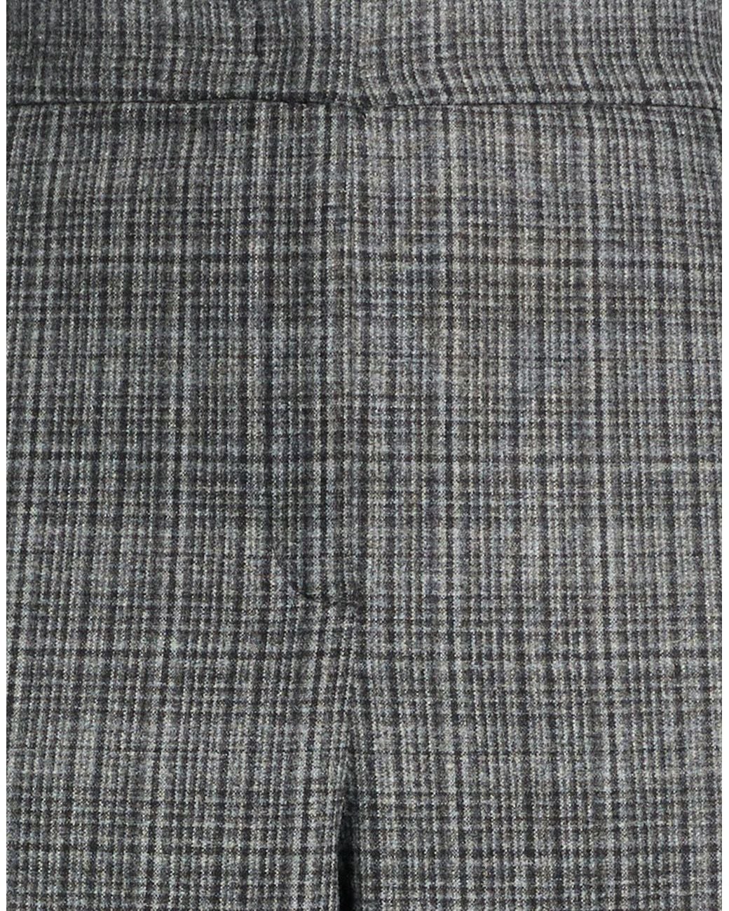 iBlues Gray Pants Wool, Polyester, Viscose, Polyamide, Elastane