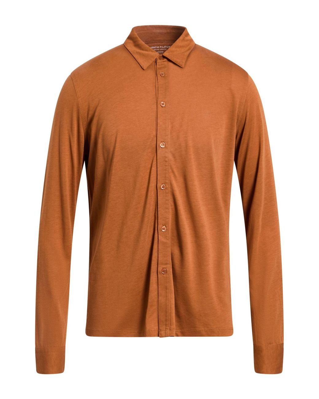 Majestic Filatures Brown Shirt for men