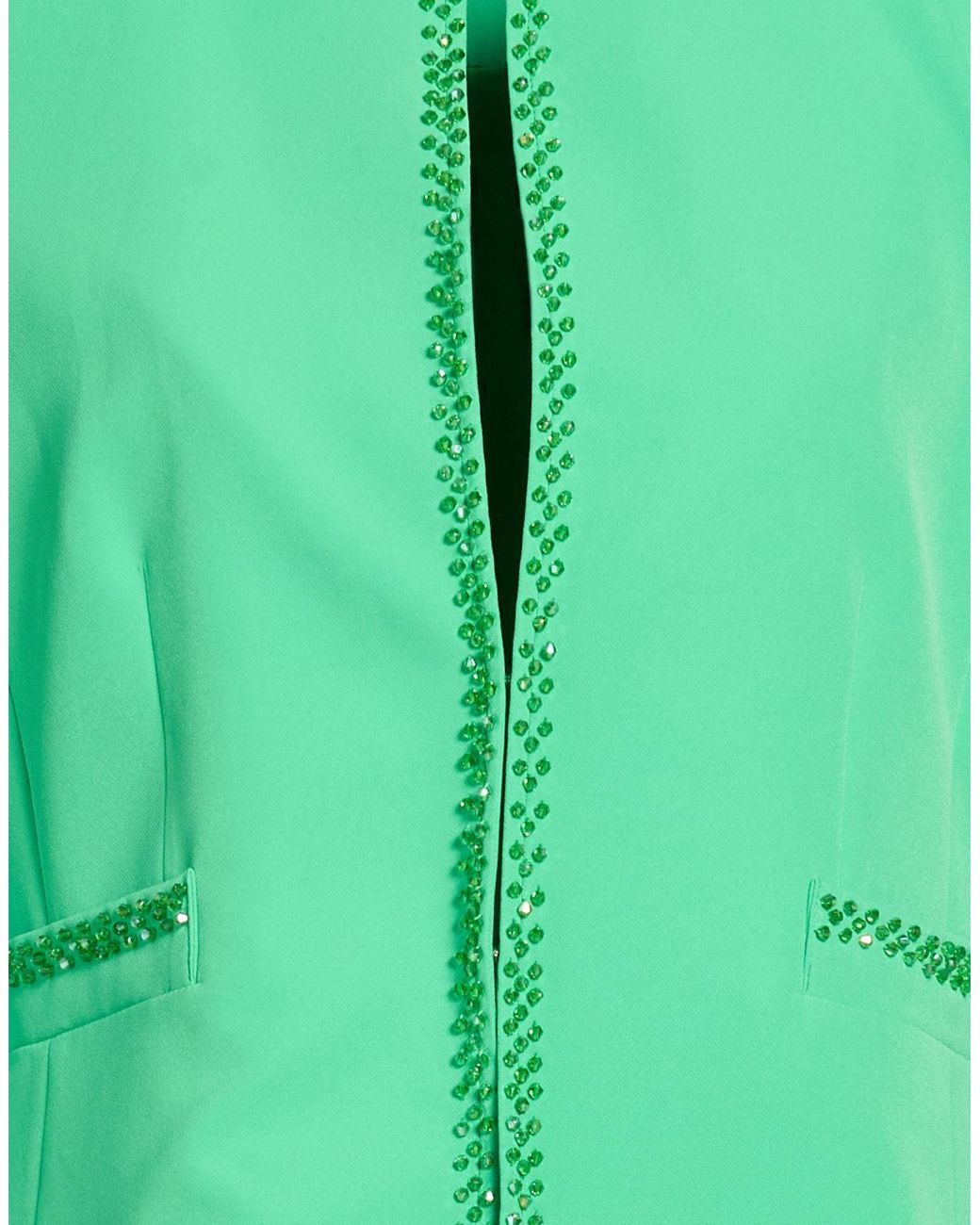 alma sanchez Green Jacket Polyester, Elastane
