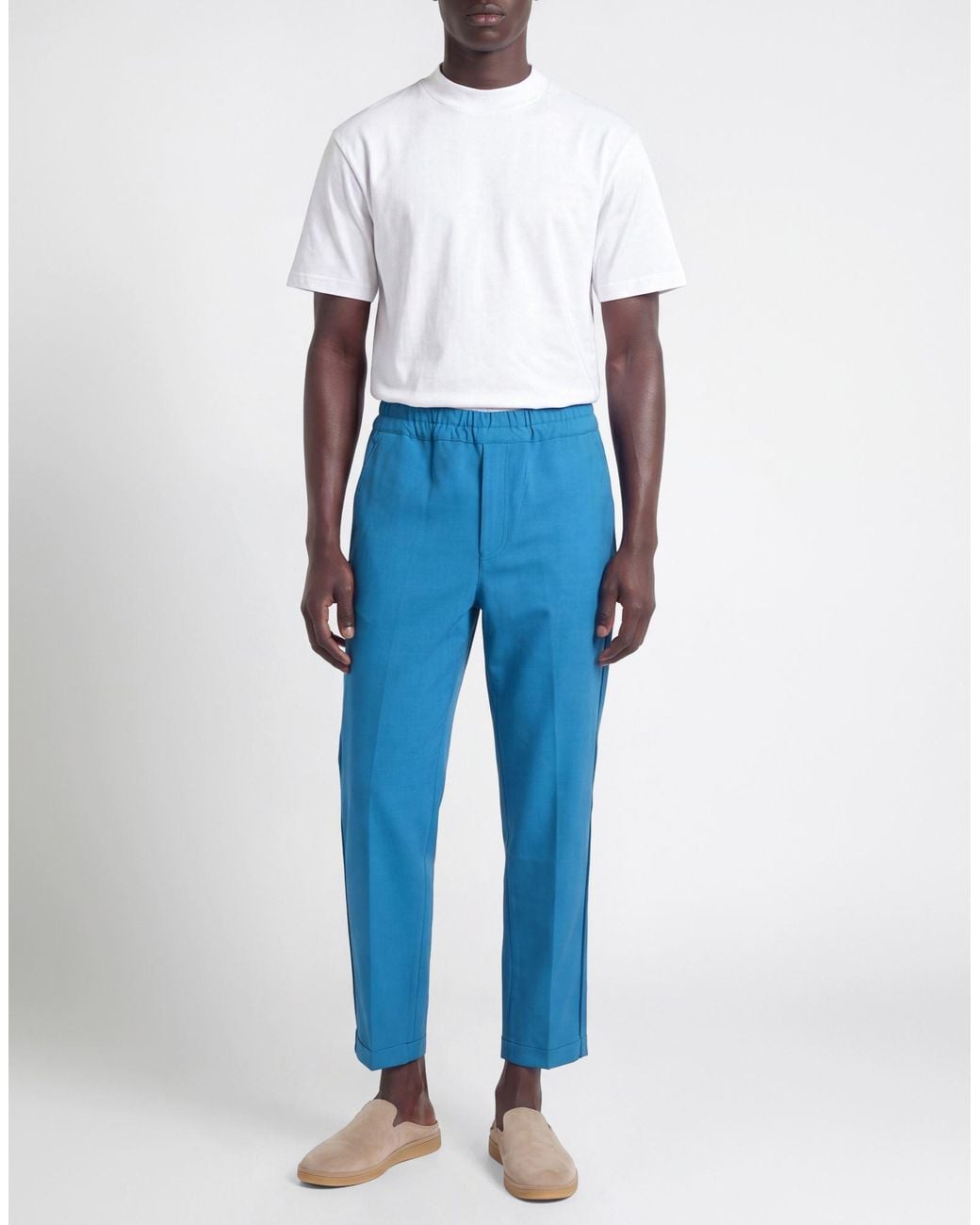 Pantalon Grifoni pour homme en coloris Blue