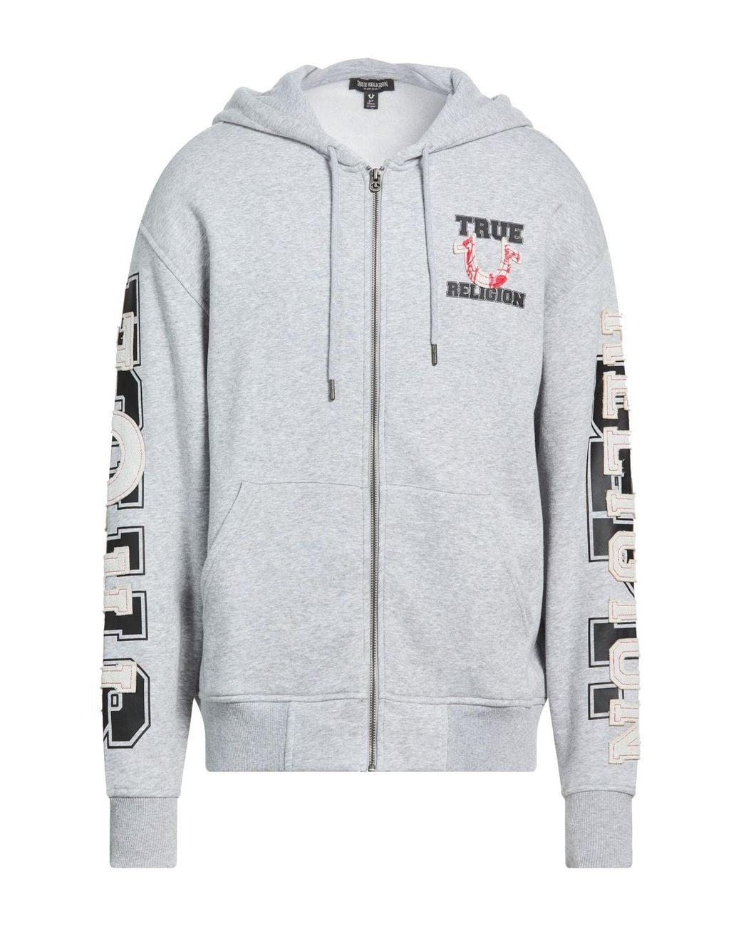 True Religion Gray Sweatshirt Cotton, Polyester for men