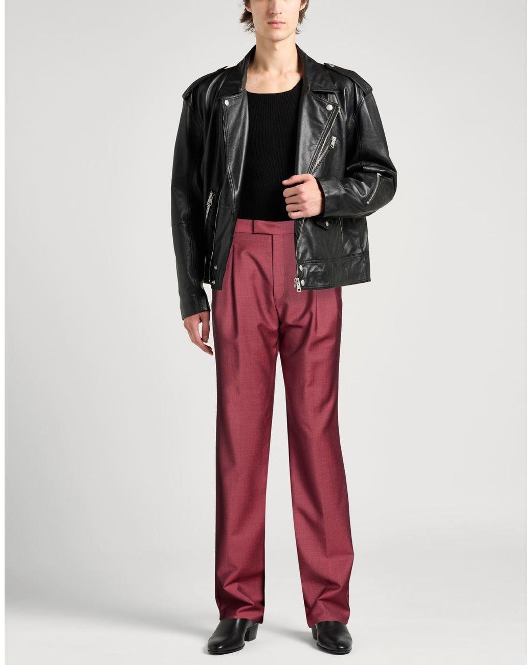 Kris Van Assche Red Trouser for men