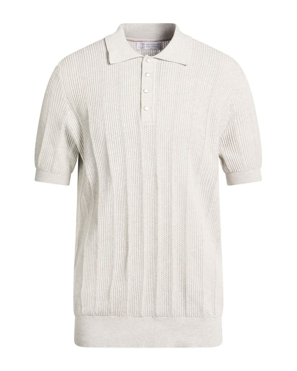 Brunello Cucinelli White Sweater Cotton for men