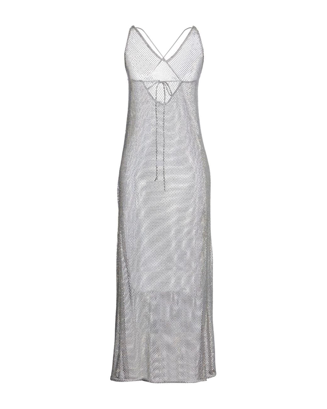 Ganni Gray Maxi Dress