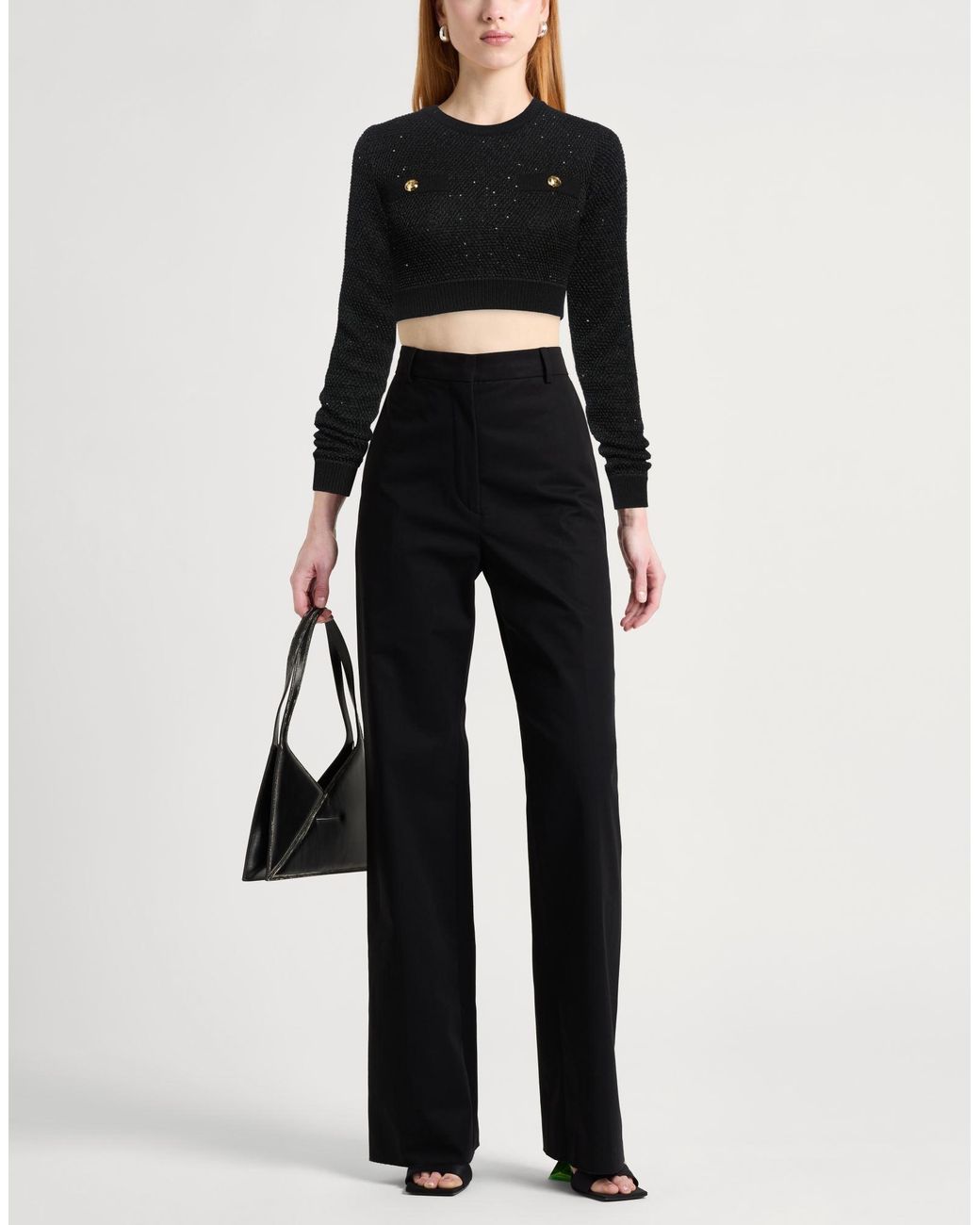 Elisabetta Franchi Black Sweater Polyester, Acrylic, Wool, Alpaca Wool