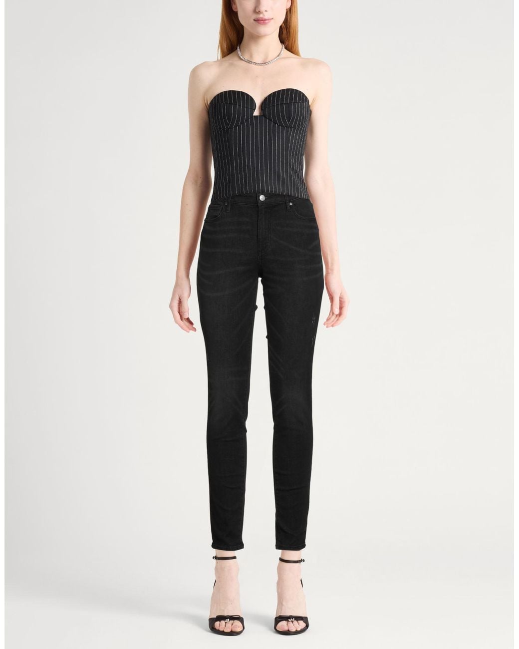 ARMANI EXCHANGE Black Jeans Cotton, Polyester, Viscose, Elastane