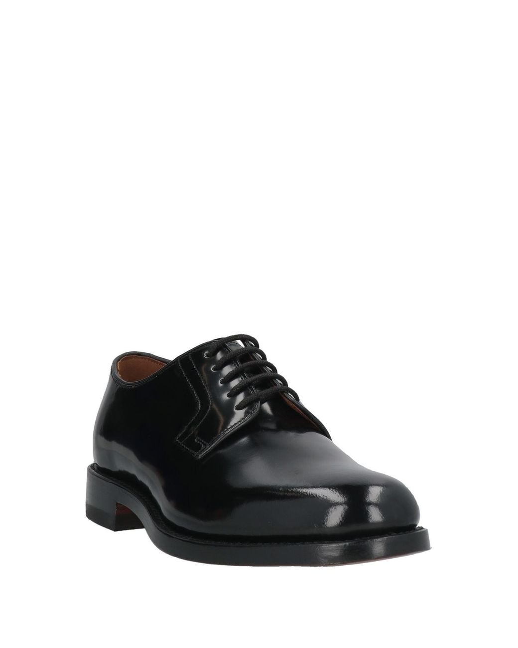 G.H.BASS Black Monogram Lace-Up Shoes Leather for men