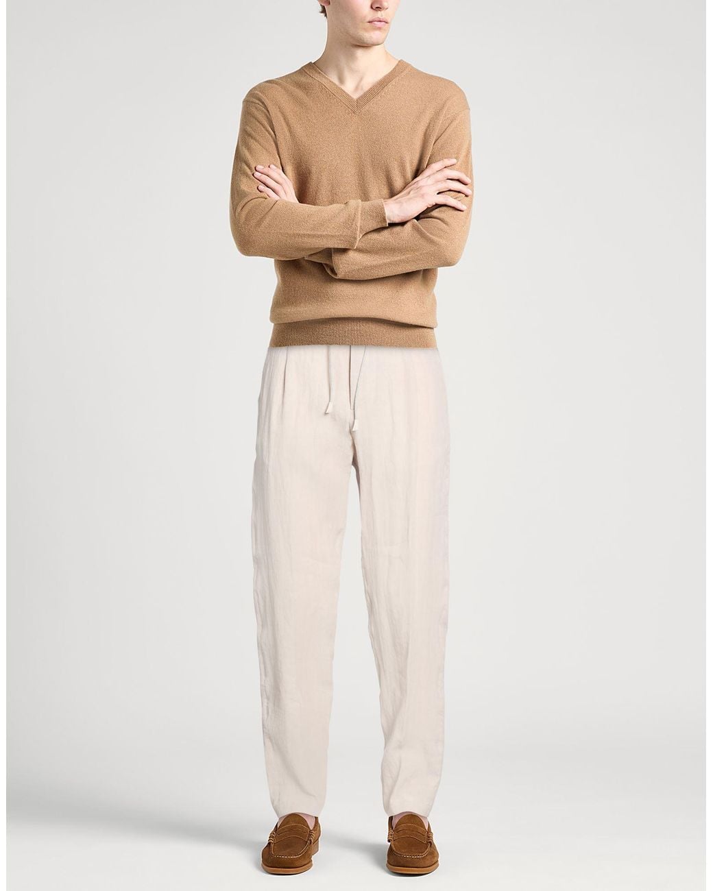 Eleventy Natural Pants Linen for men