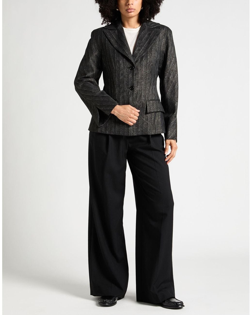 Alberta Ferretti Black Blazer Polyester, Wool, Viscose, Polyamide