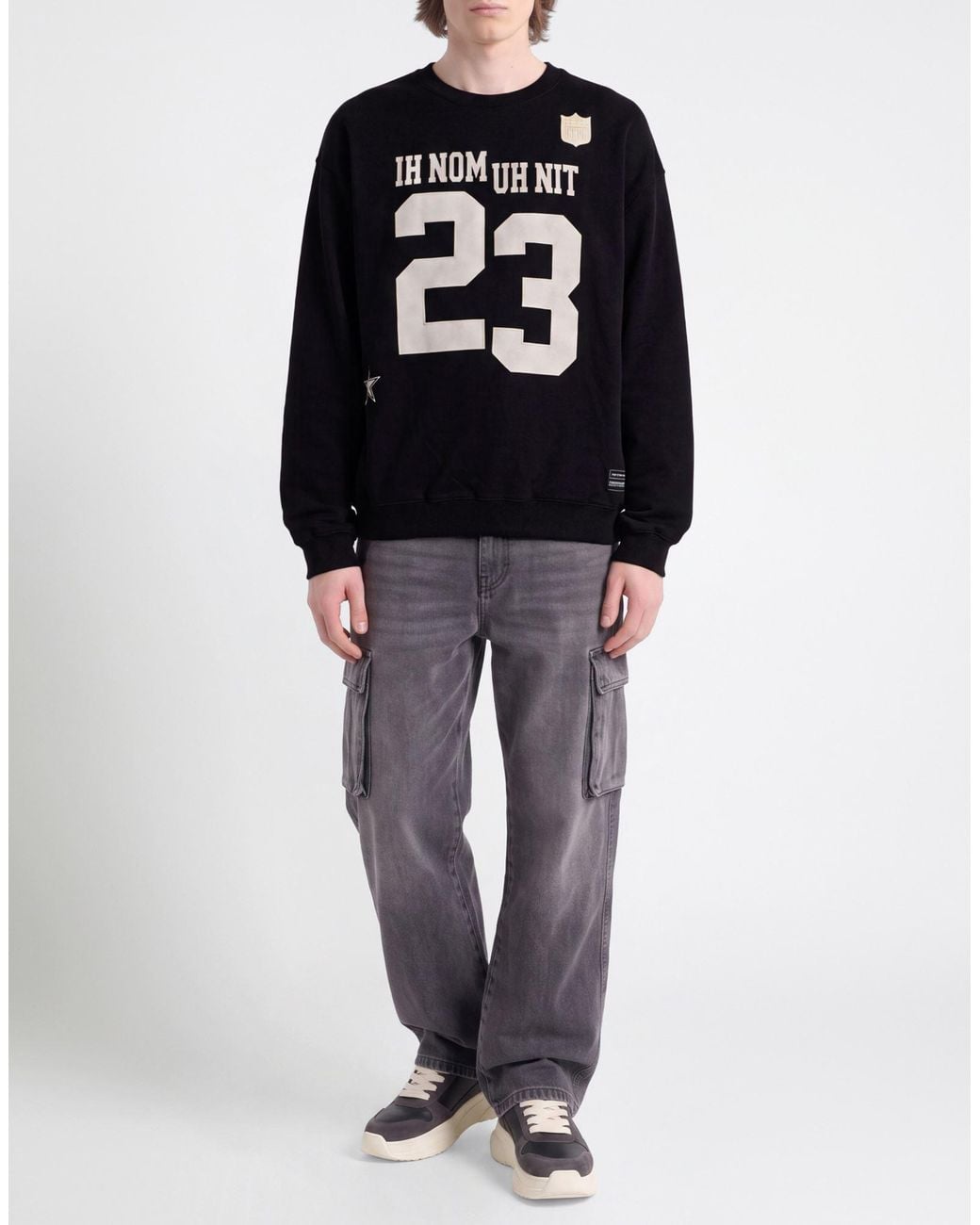 Ih Nom Uh Nit Black Sweatshirt Cotton for men