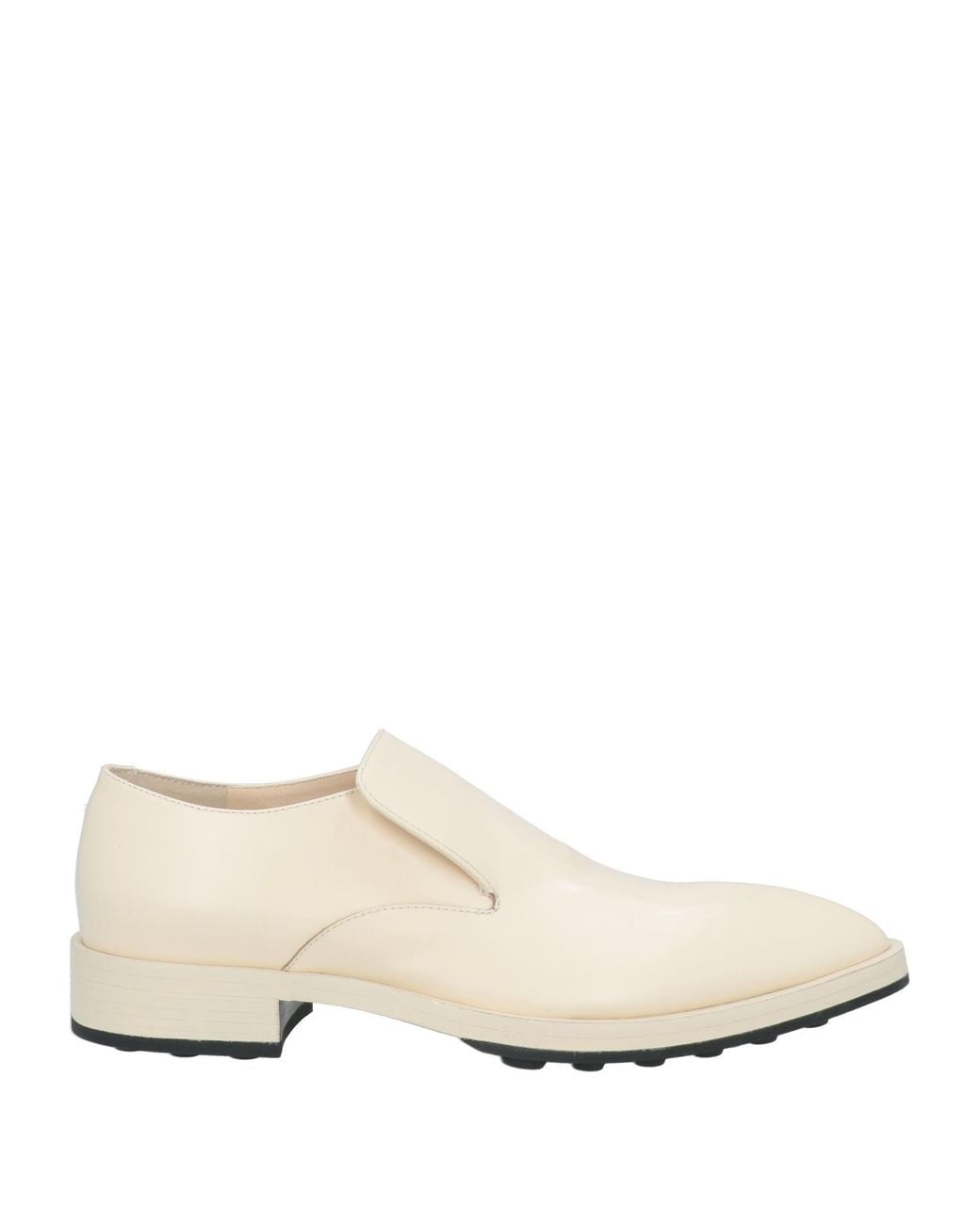 Jil Sander Natural Cream Loafers Leather