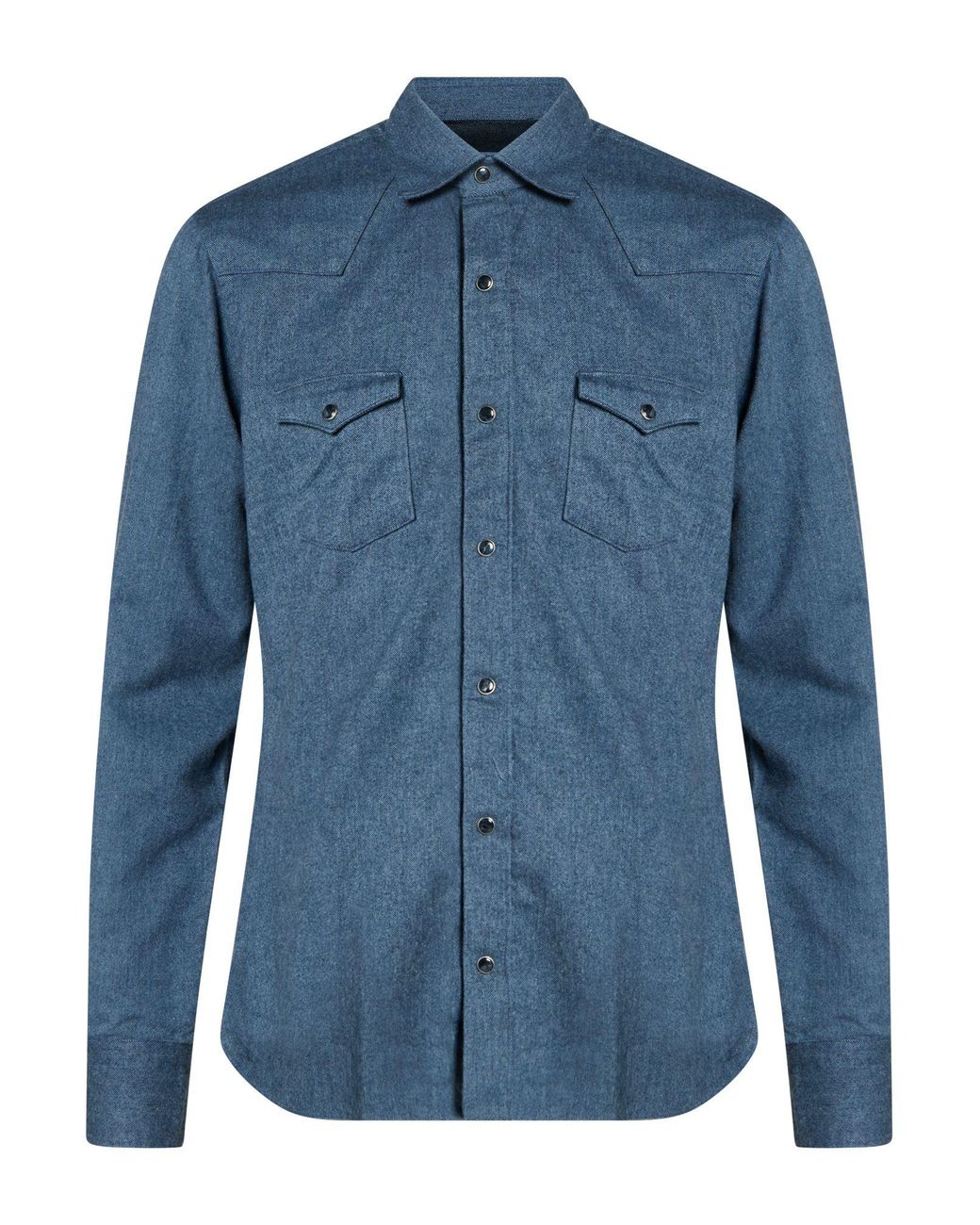 Barba Napoli Blue Shirt Cotton for men