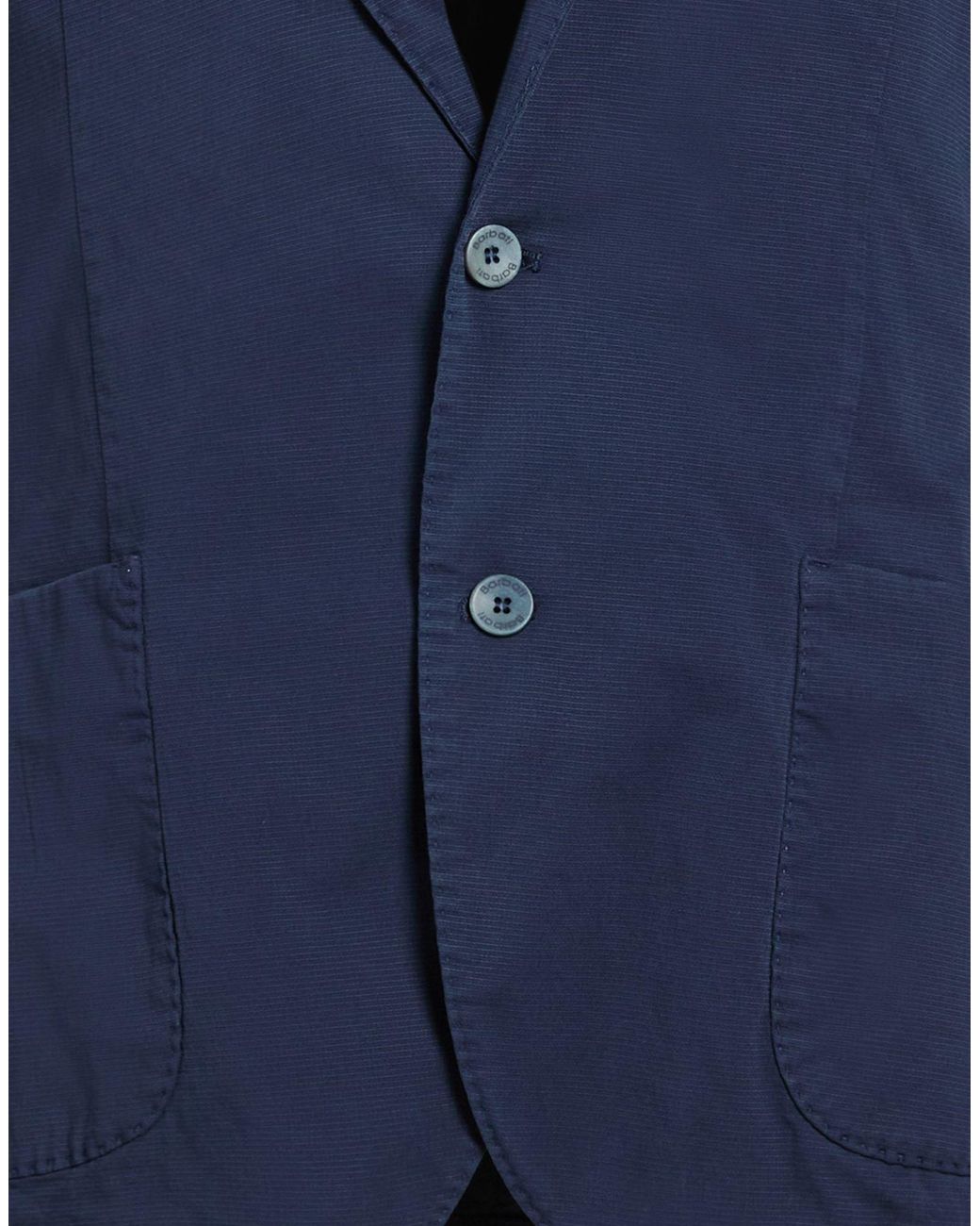 Barbati Blue Blazer Cotton, Elastane for men