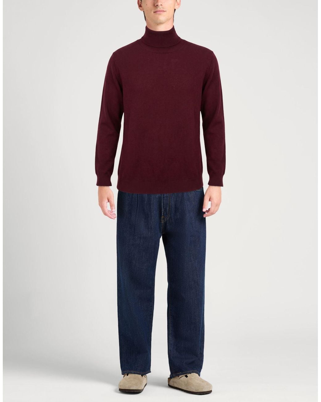 Alpha Studio Red Turtlenecks for men