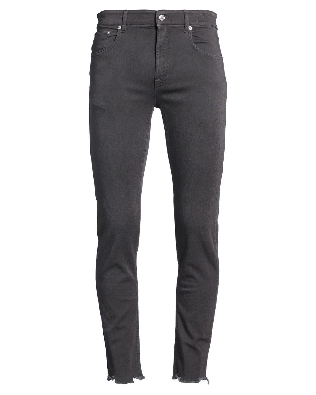 Department 5 Gray Jeans Cotton, Rubber for men