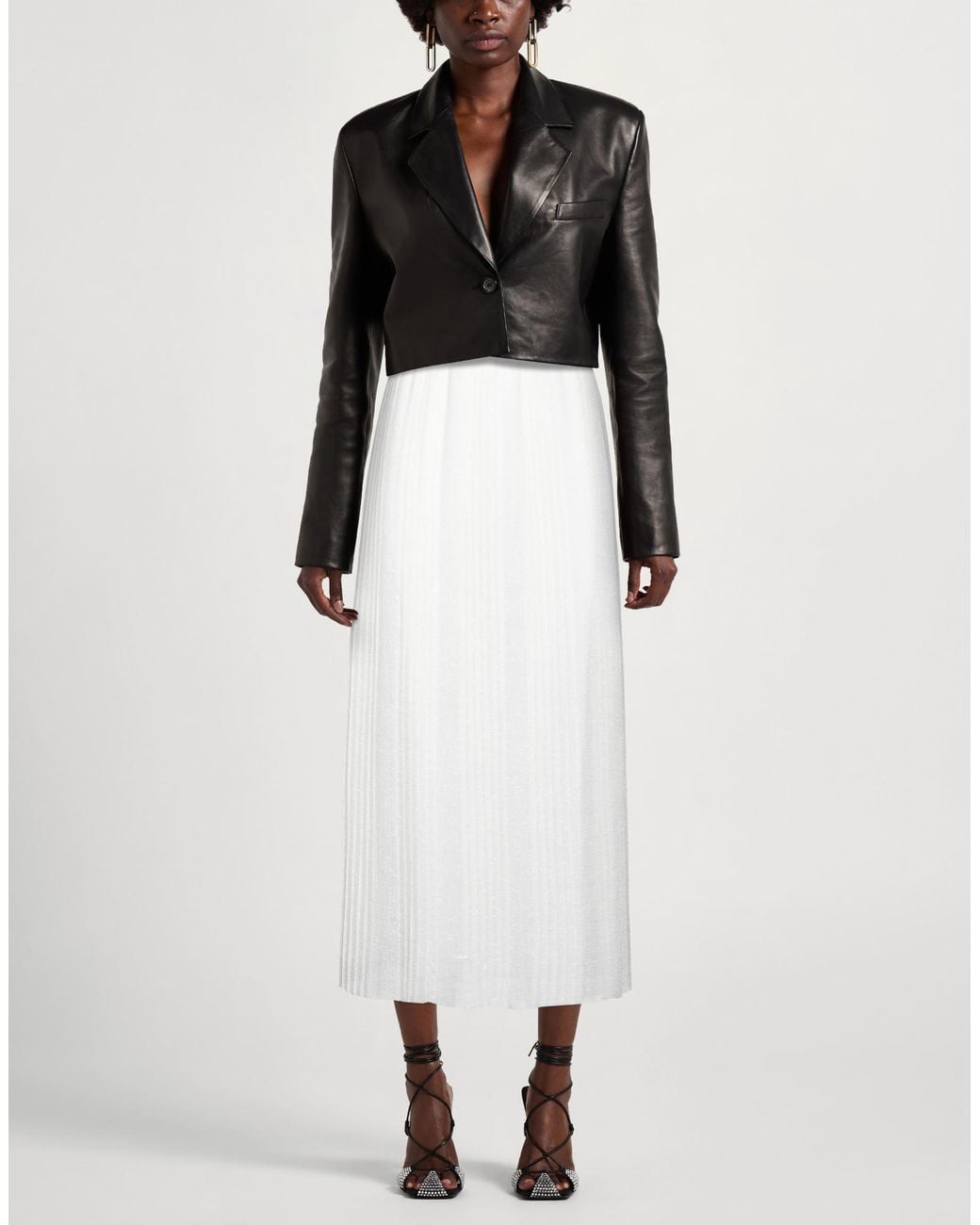 Peserico White Maxi Skirt Polyester