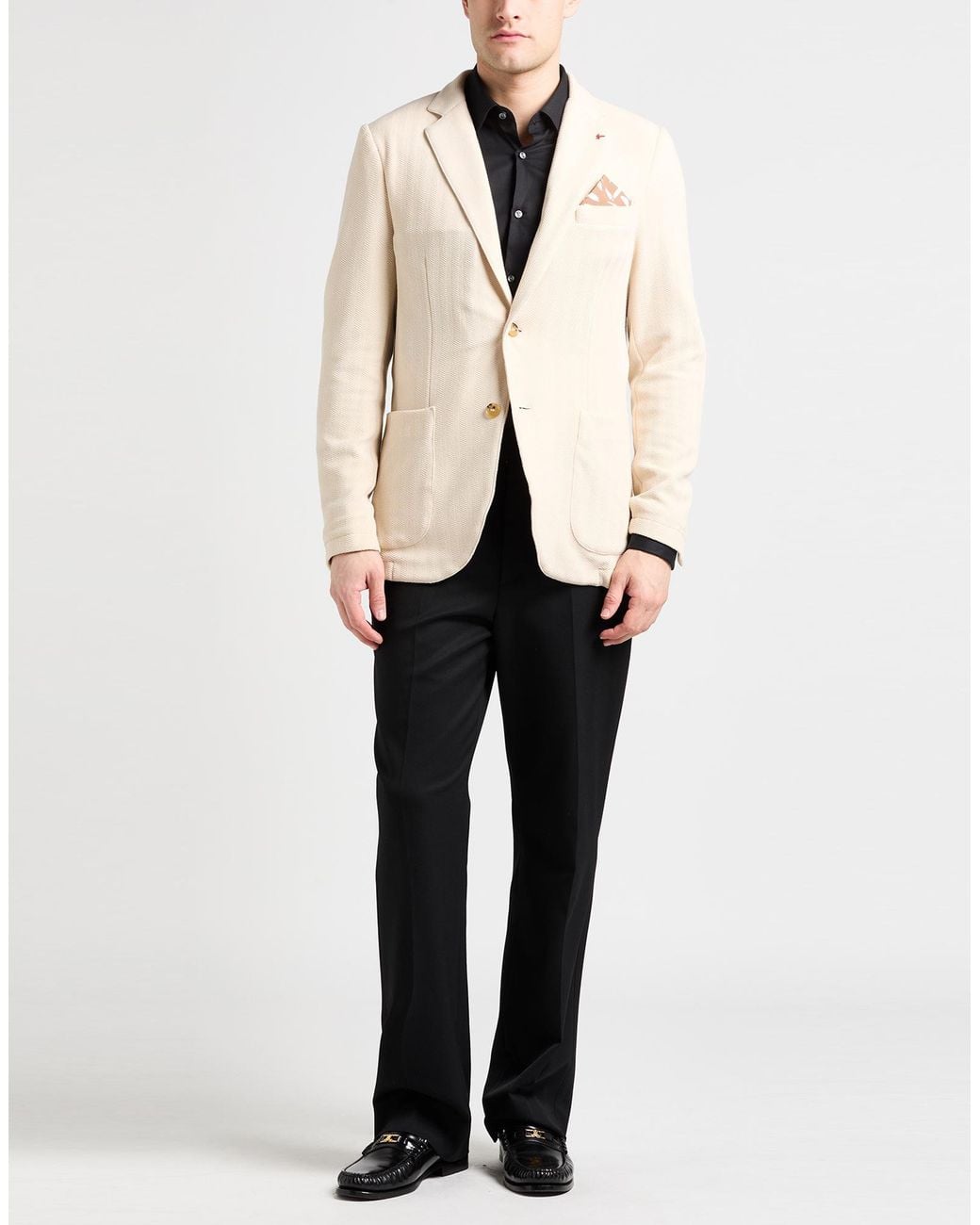 AT.P.CO Natural Blazer Polyester, Elastane for men
