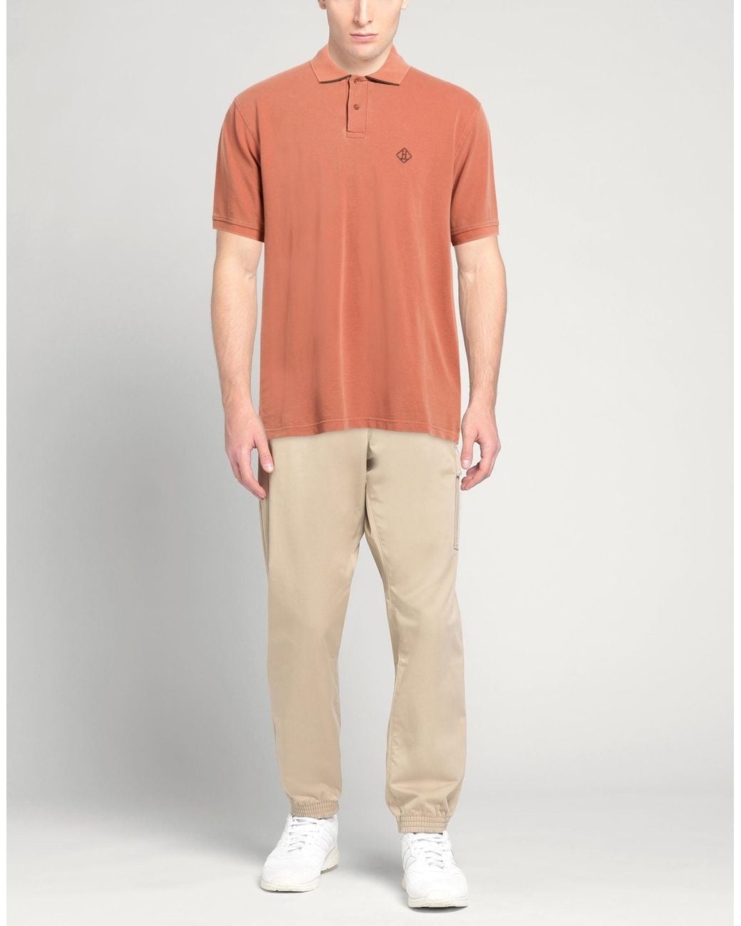 Polo Herno pour homme en coloris Orange