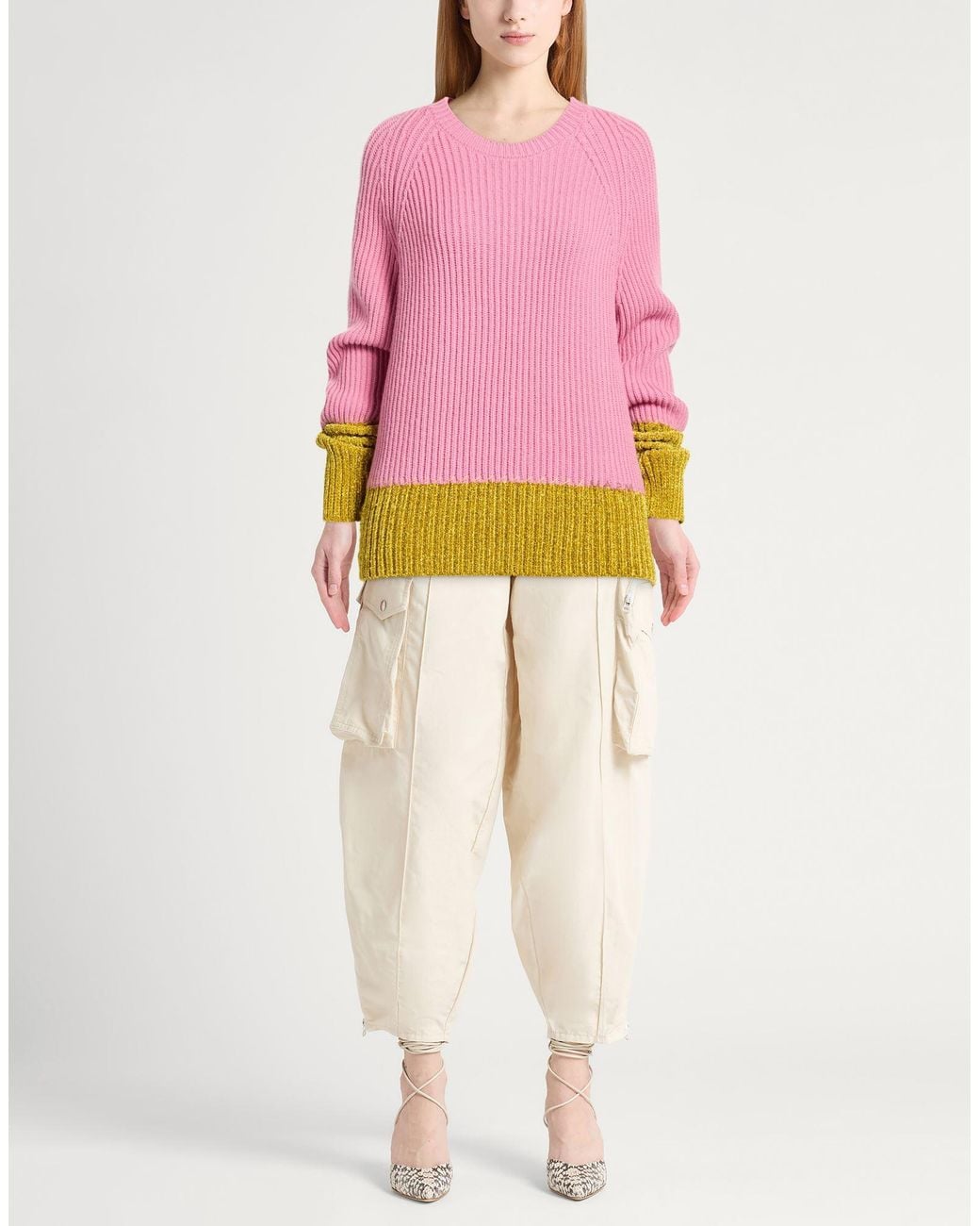 Marni Pink Antique Rose Sweater Virgin Wool